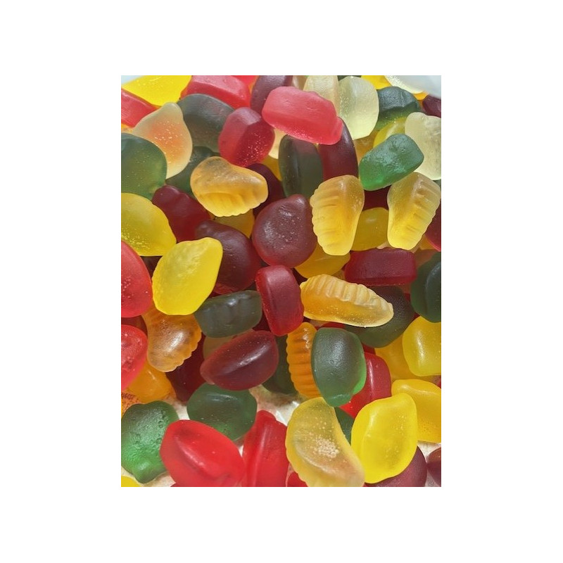Coffret bonbons gélifiés sans sucre mûres et cerises