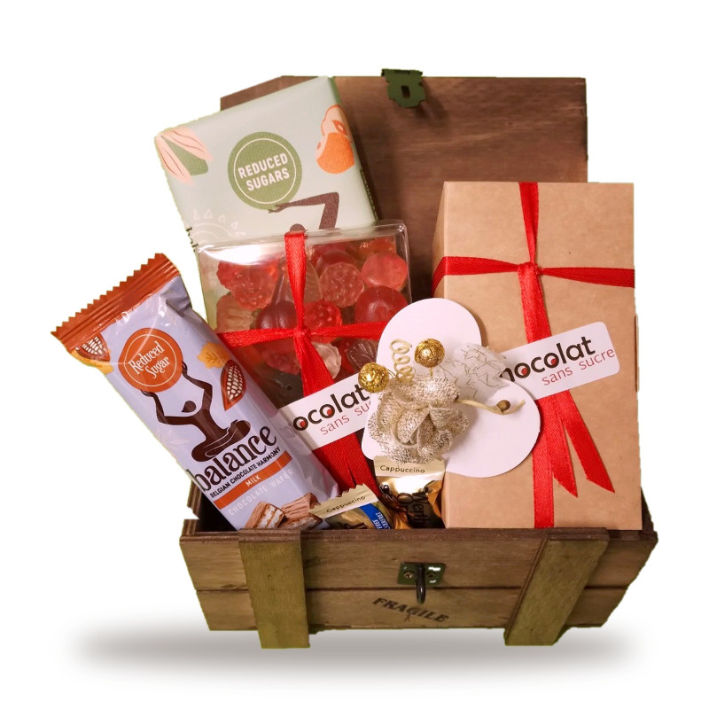 Coffret Signature bonbons et chocolats pauvres en sucre