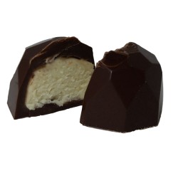 Chocolat Diamant Noir Valentino -  Ganache au chocolat blanc - chocolat sans sucre