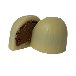 Chocolat Sans Sucre - Sphère Noisette Blanc Valentino