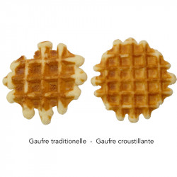 Gaufre traditionnelle sans sucre ajouté vs. gaufre croustillante sans sucre ajouté