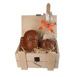 Coffret Hibou et cuillère de chocolat