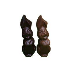 Lapin rieur de Pâques - Chocolat noir - 12cm