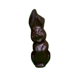 Lapin rieur de Pâques - Chocolat noir - 12cm