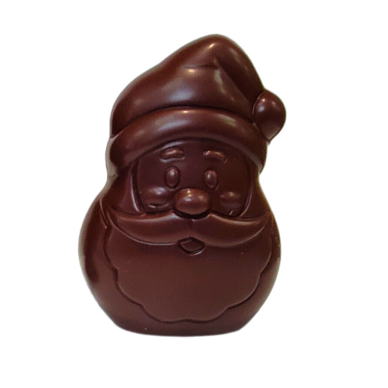 Sujet Henry le Père Noël chocolat noir - 45g Sujet Henry le Père Noël chocolat noir - 45g