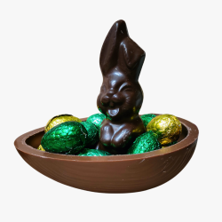 Lapin en chocolat gourmand et ses oeufs sans sucre ajouté