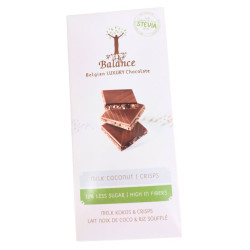 Tablette chocolat au lait noix de coco et - Balance - 85g